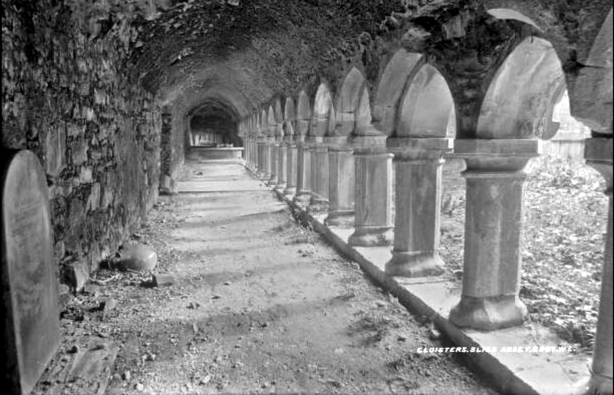 Graves in the cloisters at Sligo Dominican Friary.