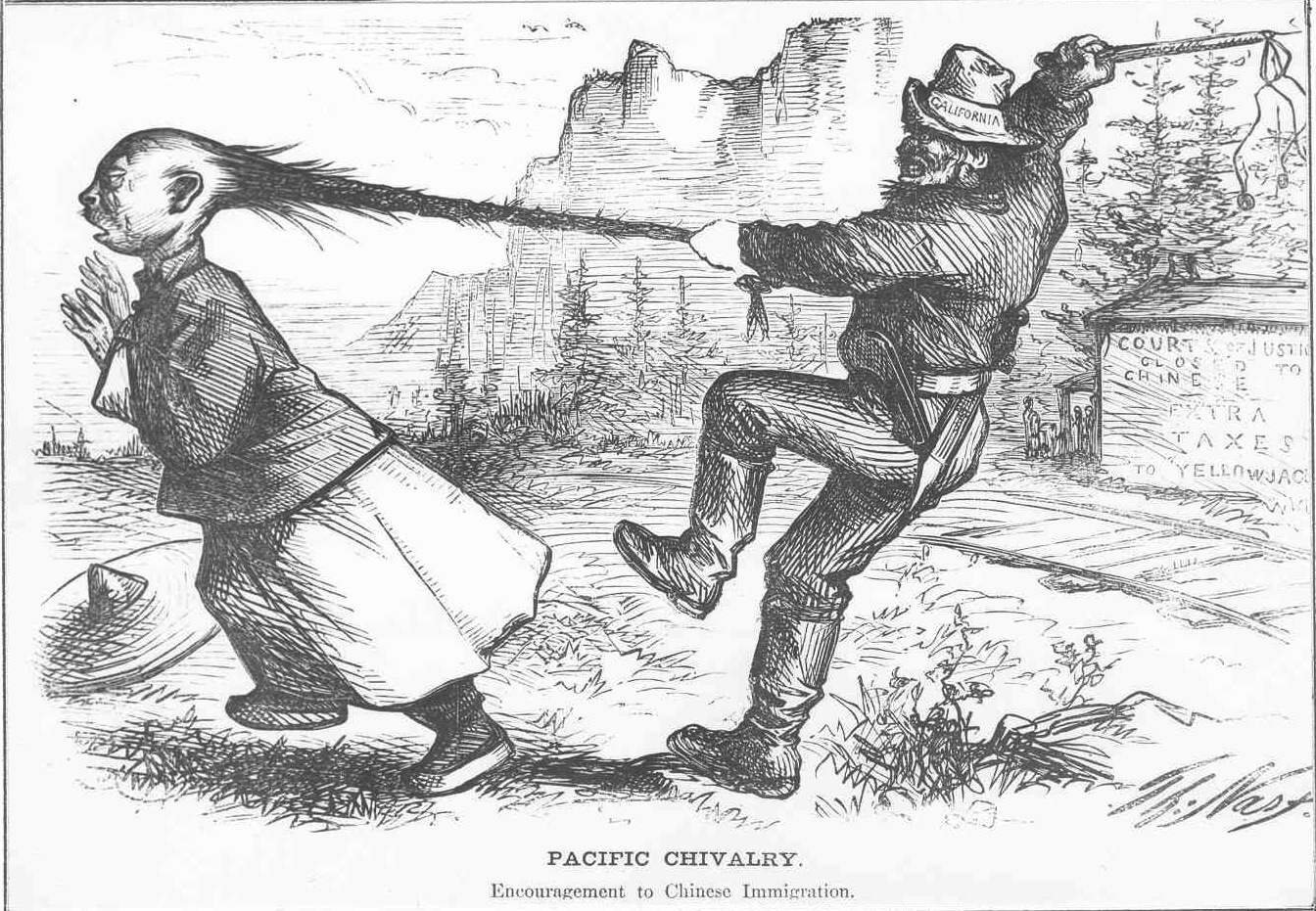 Punch cartoon, Opium War.