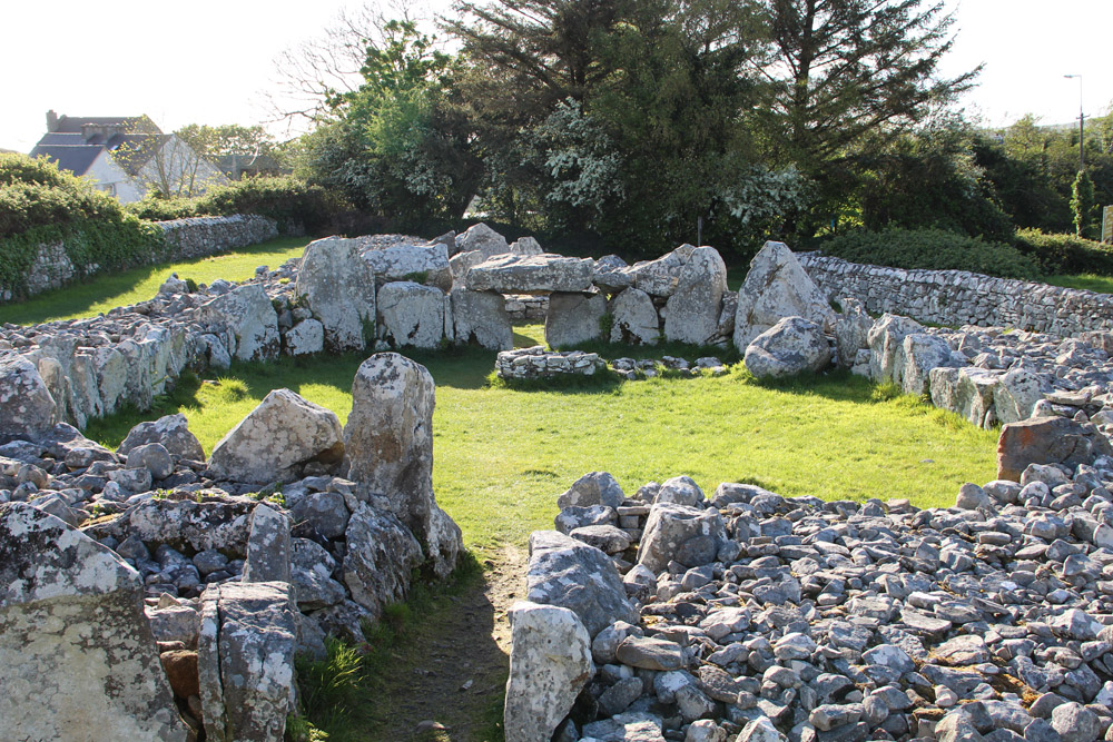 The huge central court at Creevykeel.