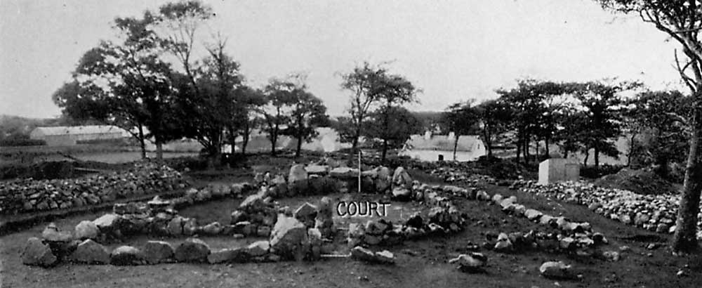 Creevykeel looking west across the fully-excavated monument in 1935.