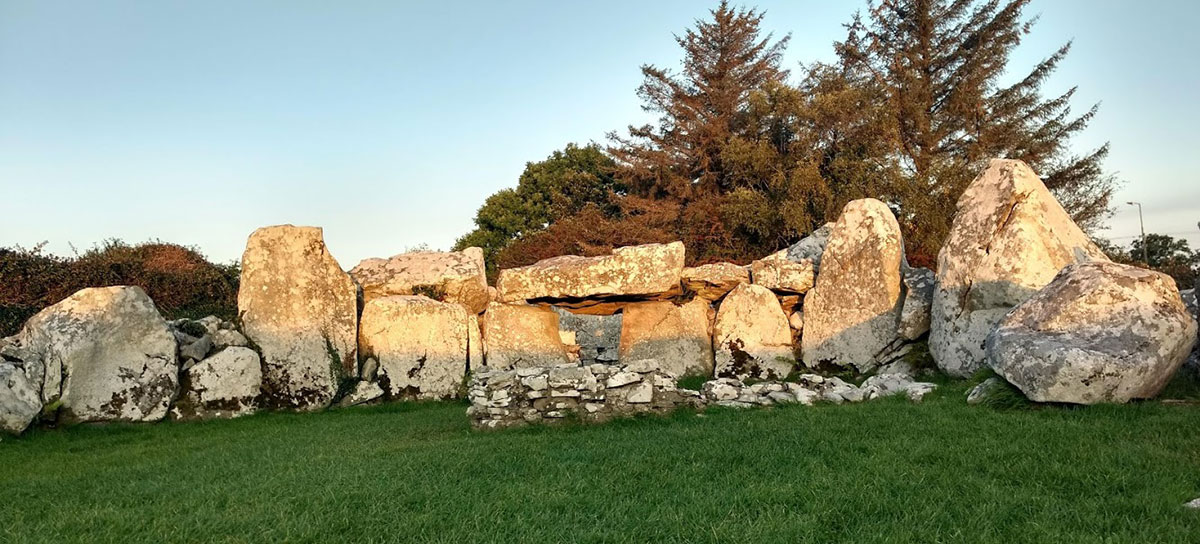 Creevykeel looking west across the fully-excavated monument in 1935.