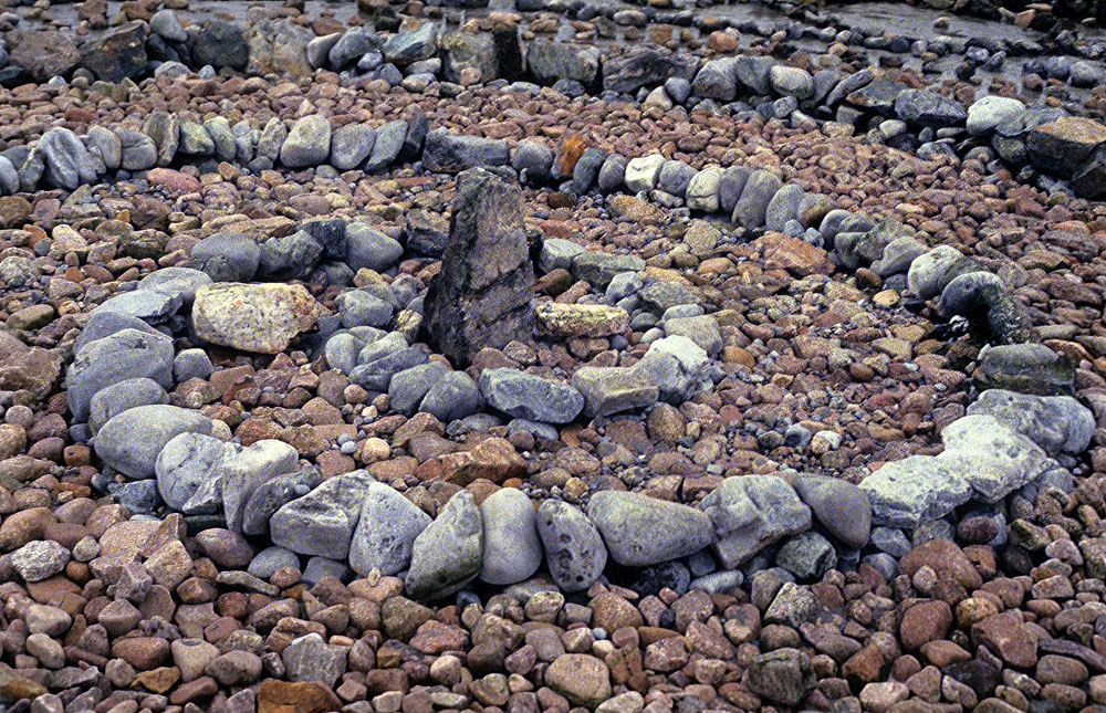 Medicine wheel, Claddagh beach, 1994.