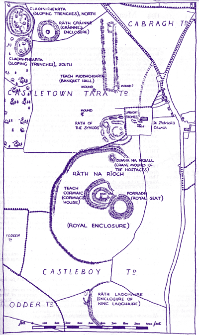 Petrie's map of Tara.