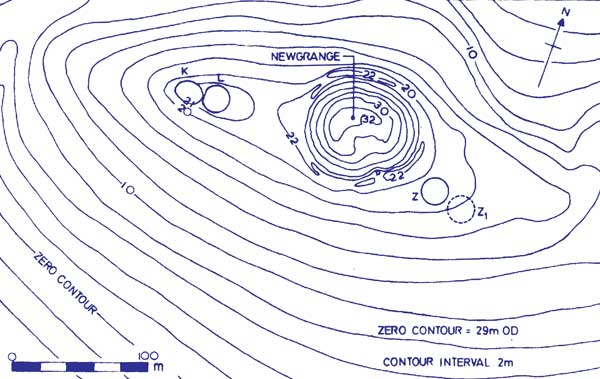 Satellites at Newgrange.