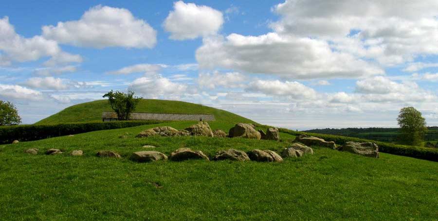 The
    inner kerb of Site K at Newgrange.