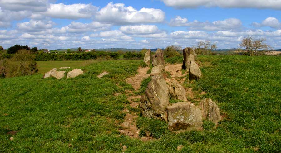 Looking north into the passage of Site K