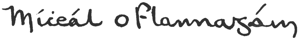 Fr. Michael's signature