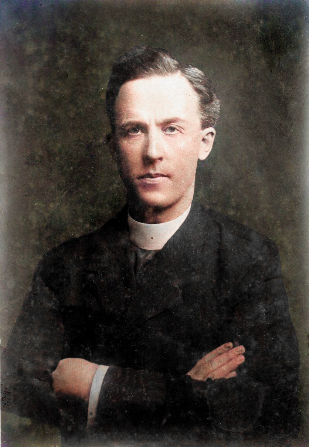 A postcard portrait of Fr. O'Flanagan, vice-president of Sinn Féin, published in 1919.