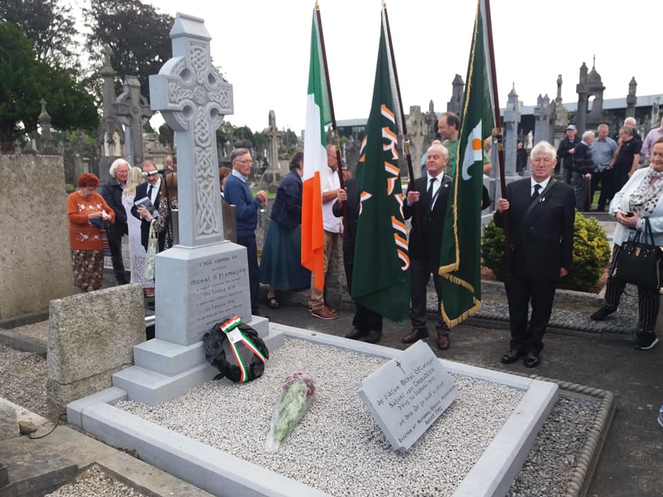 The Colour Party at the Unveiling Ceremony in Glasnevin on Sunday 25th August 2019.