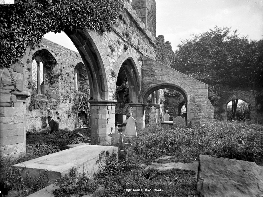 A fascinating old photograph of my current workplace, Sligo Abbey, by Robert Welch.