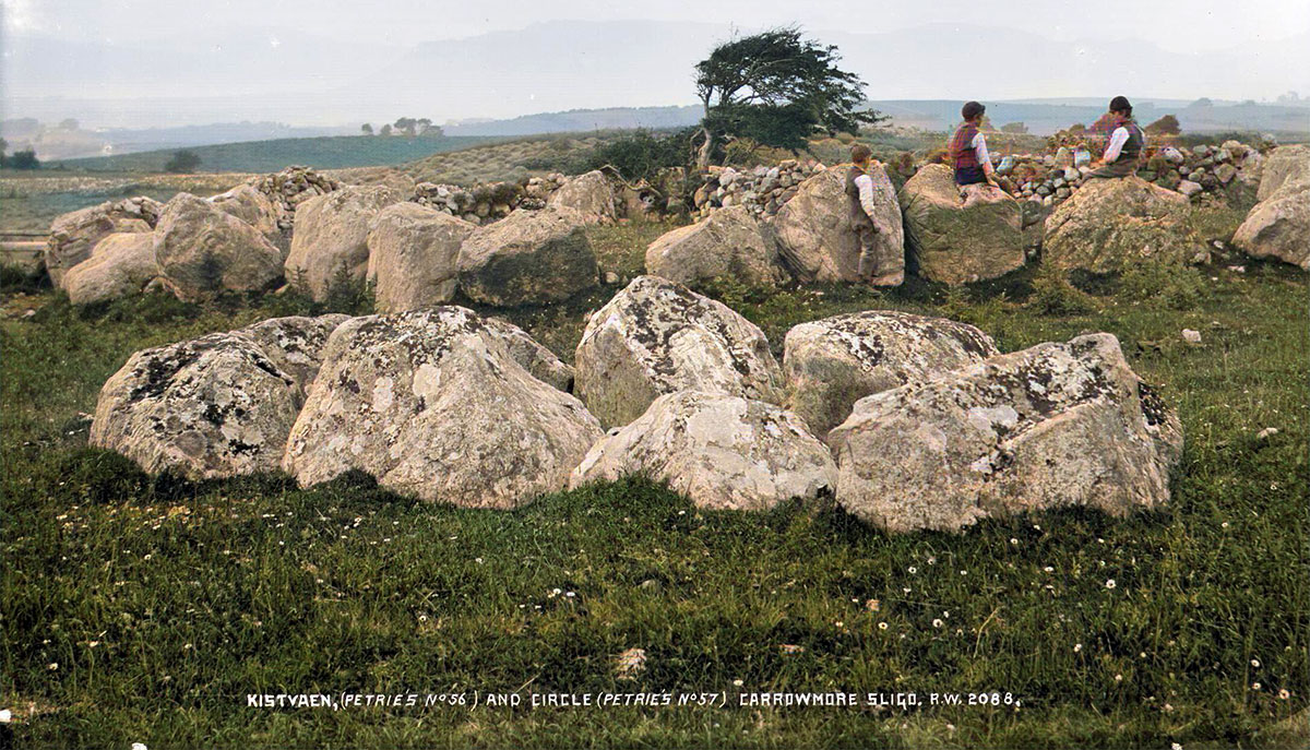 Circle 57 at Carrowmore photographed by Robert Welch in 1896.