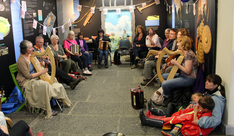 Irish Traditional Muisc at Carrowmore during Heritage Week 2016.