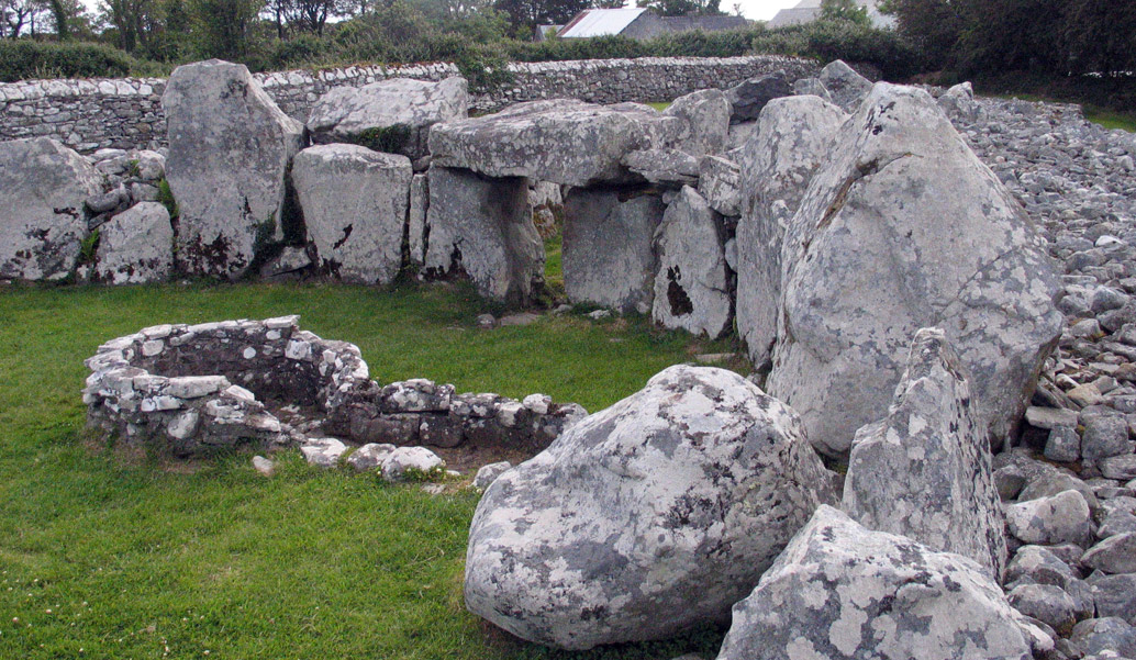 The courtyard at Creevykeel.