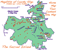 Clickable map of Ireland.