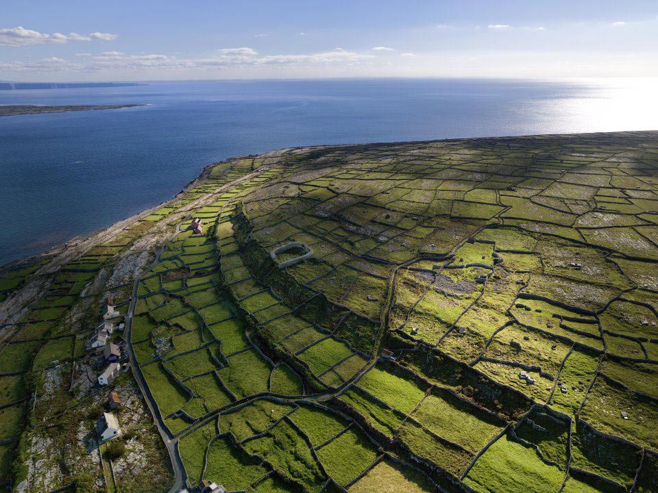 Aerial photo of Inis Mean.