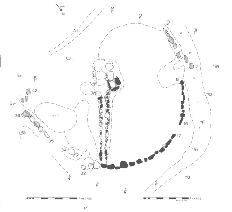 Plan of Site 2 at Knowth.