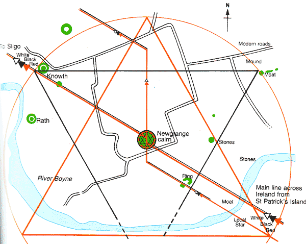 Poynder's Newgrange and Boyne Valley earth star.
