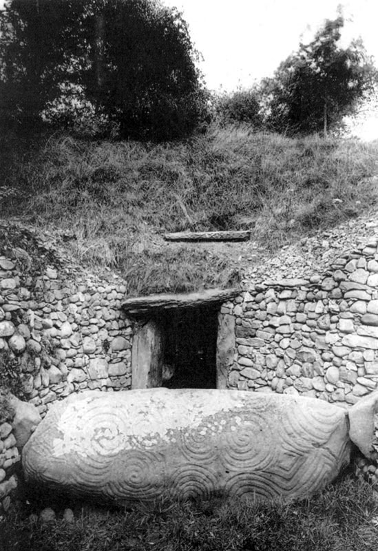 Entrance to Newgrange by George Coffey.