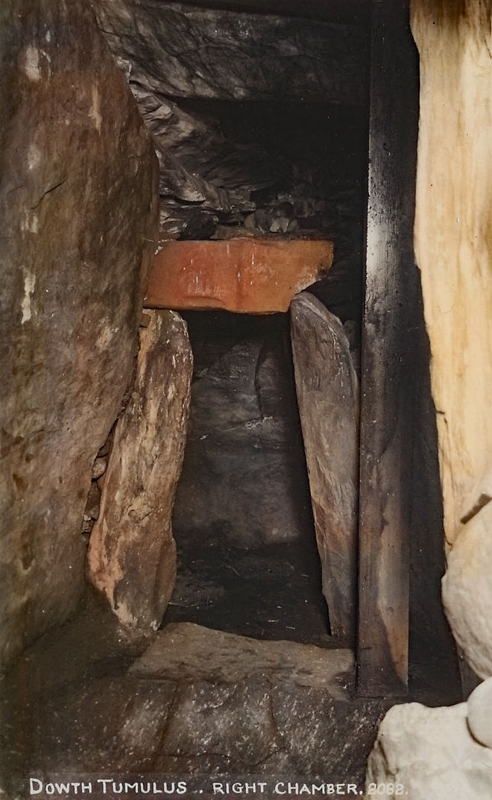 The right-hand recess in the north chamber of Dowth.