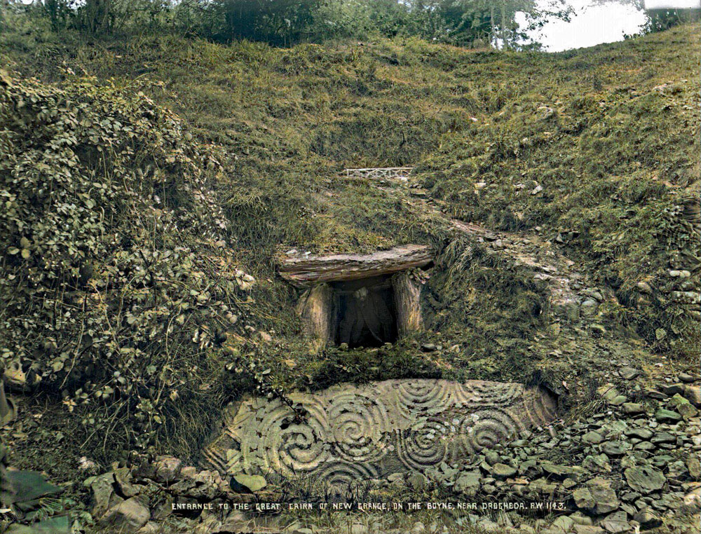 The entrance to Newgrange by Robert Welch.