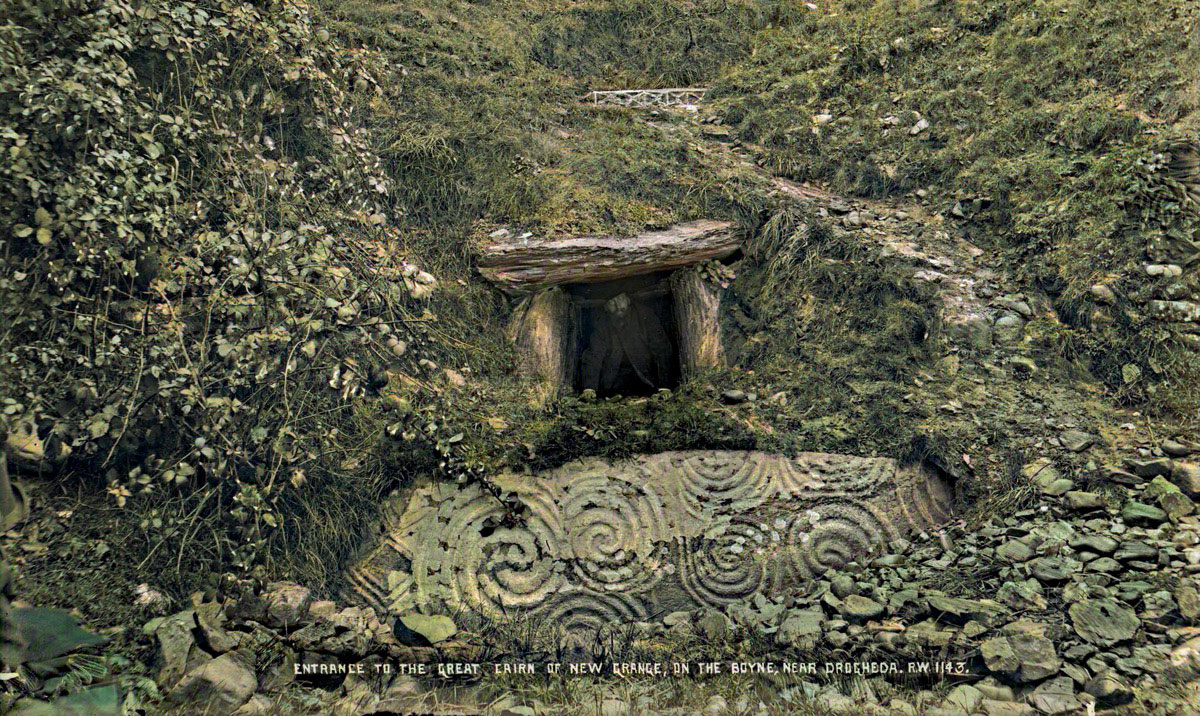 The entrance to Newgrange by Robert Welch.