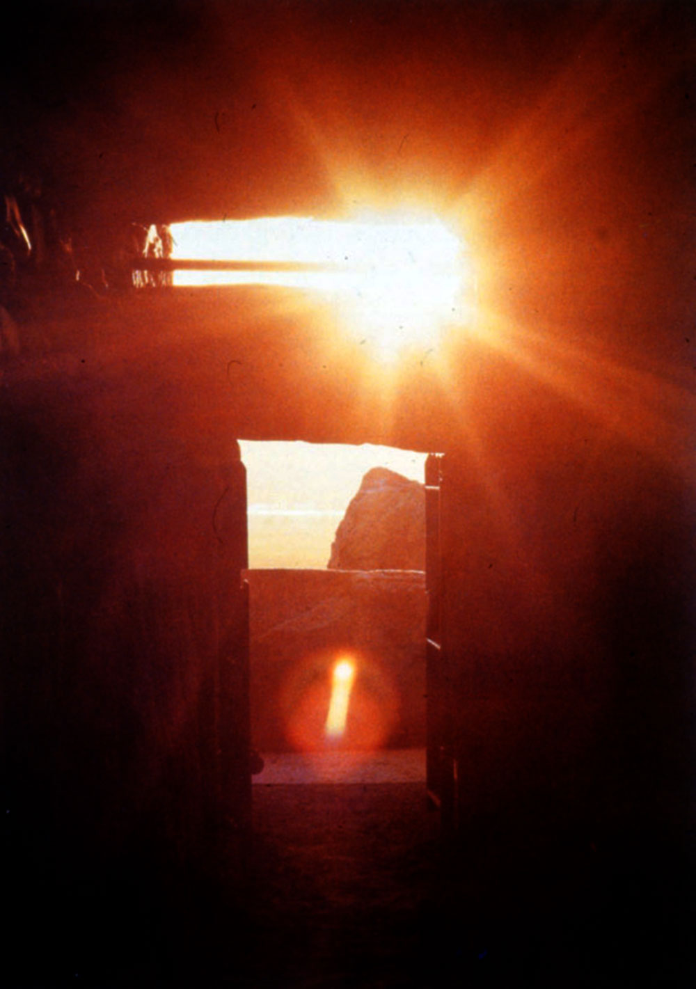 Newgrange at sunrise.