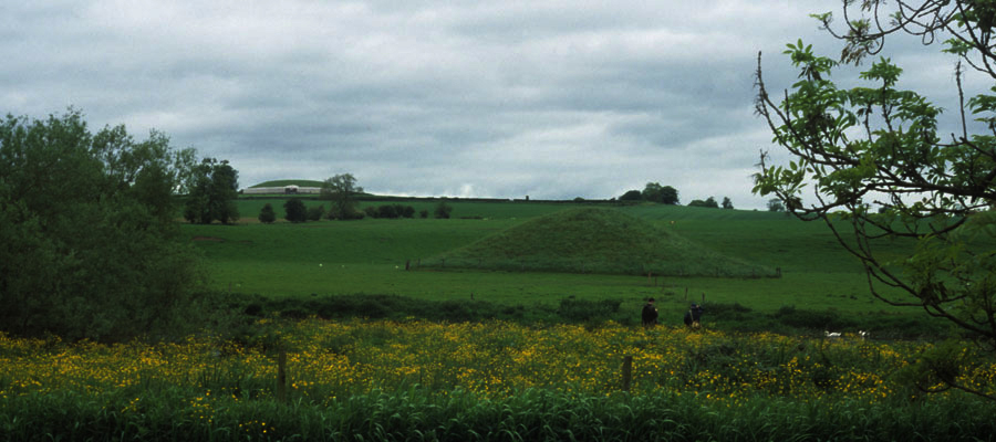 Newgrange
        from the river Boyne 1 km away to the south.