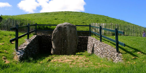 Standing stone -10 of the Great Circle at Newgrange.