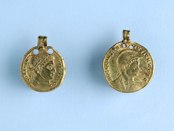 Roman coins from Newgrange.