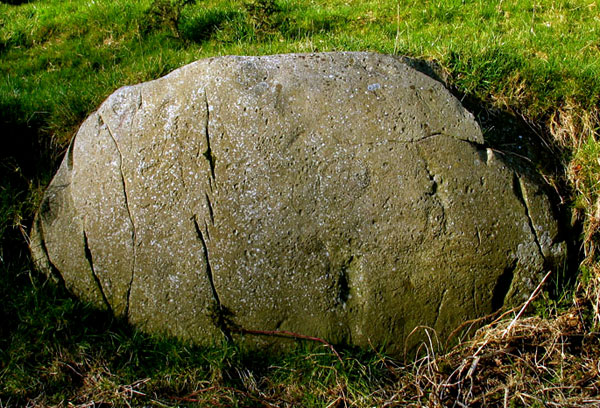 A set of carvings on the stone next to the Stone of the Seven Suns at Dowth.