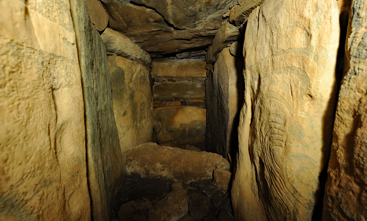 The end recess of the west passage at Knowth.