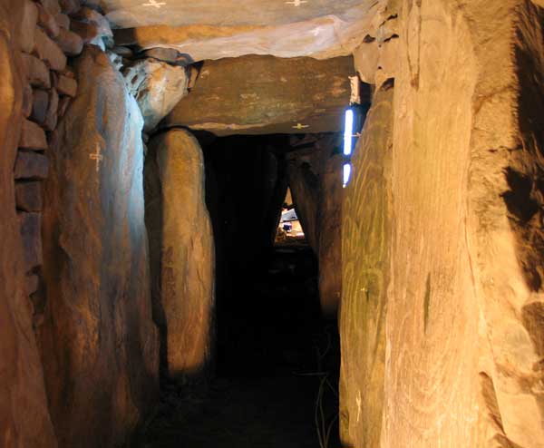 The inner entrance at Knowth east. 