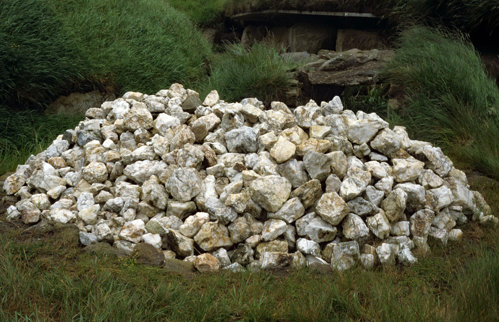 Quartz discovered during excavations close to Knowth east.