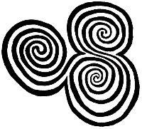 Triple spiral, Newgrange.