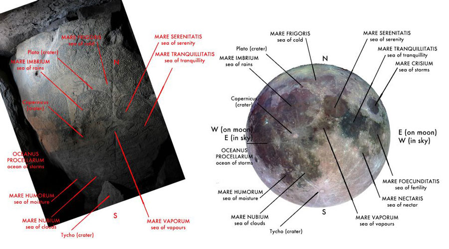 Moon map at Knowth.