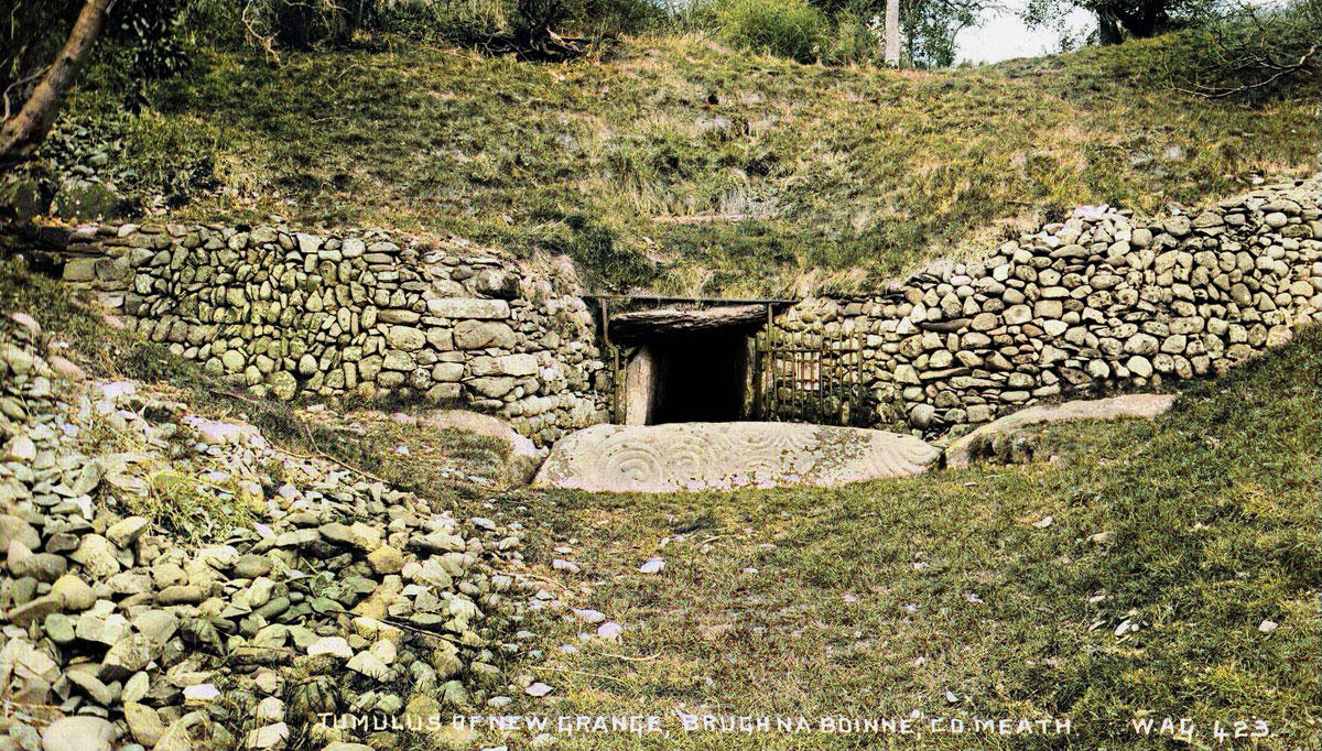 The entrance to Newgrange by Robert Welch.