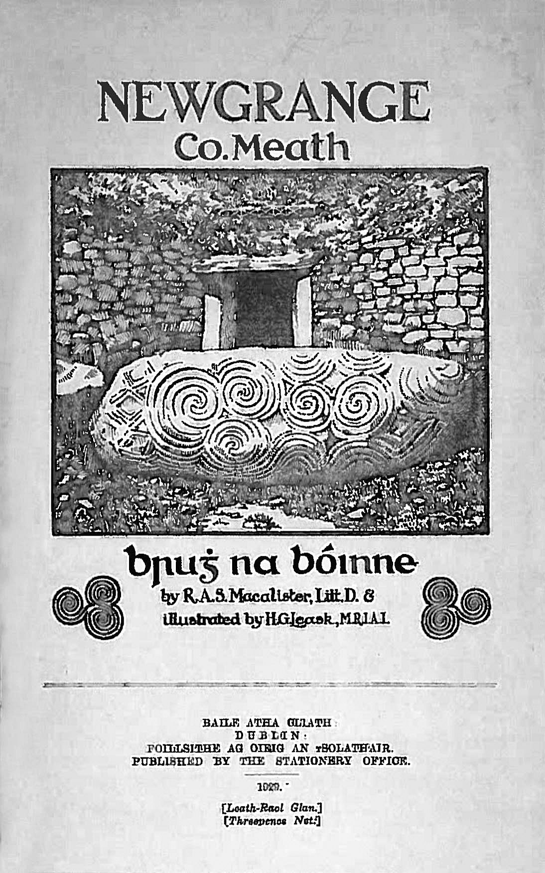 Penny Guide to Newgrange by R. A. S. Macalister.