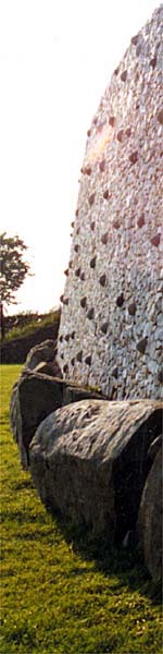 The quartz wall at Newgrange.
