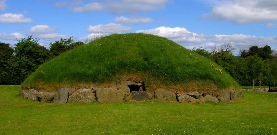 The restored Site 12 at Knowth.