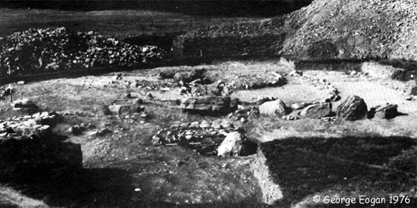Knowth 4 during excavations.
