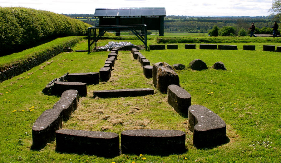 Looking south across the chamber and down the passage of Site Z