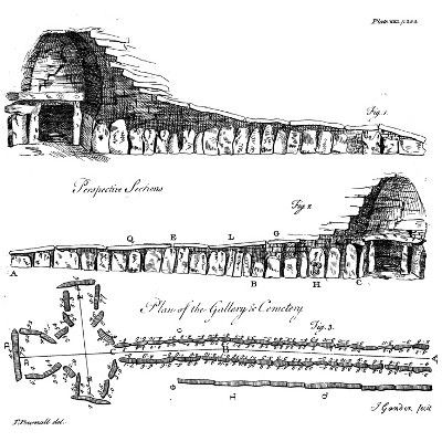 Barrow at Newgrange by Pownall.