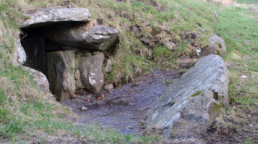 Entrance to the south chamber of Dowth.