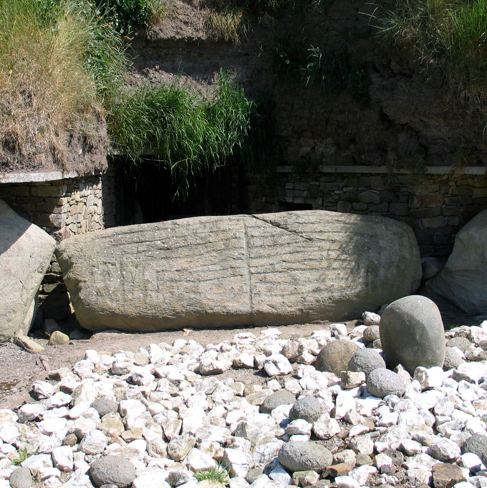 The west entrance stone at Knowth.