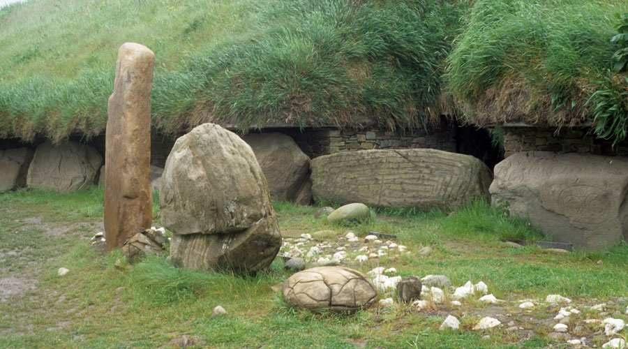 Standing stones at Knowth West.