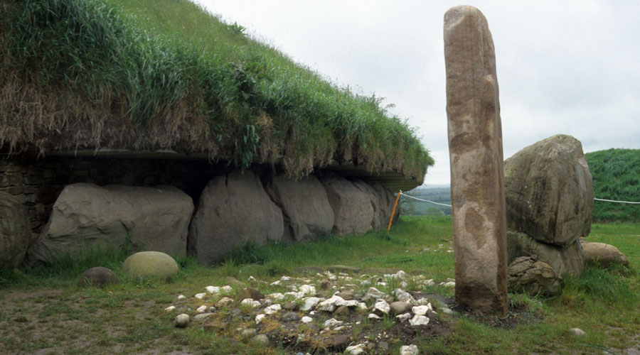 Standing stones at the west entrance.