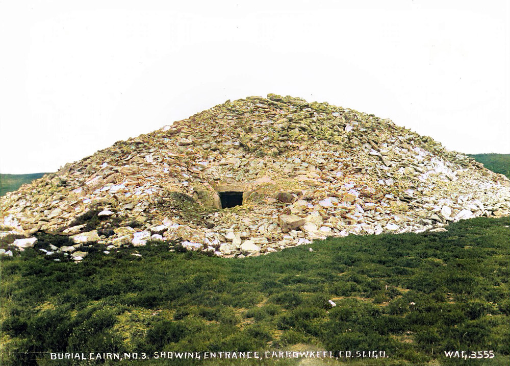 The entrance to Cairn K in 1911.