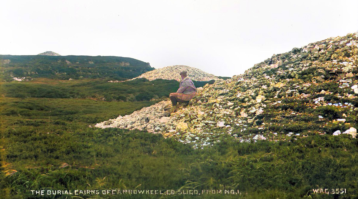 View from Cairn G south to Cairn H and Cairn K.