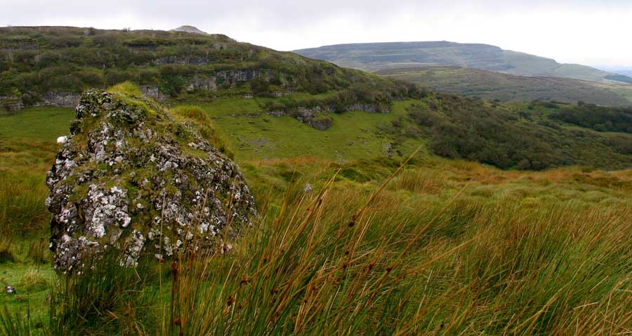 The landscape to the west of Carrowkeel.