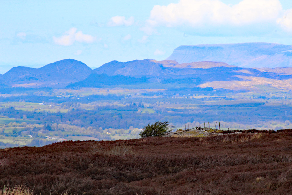 Looking north across Cairn C, The Leprechaun's House.